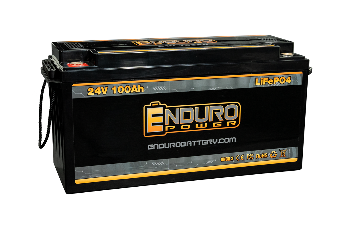 Enduro Power Baja Series 24V 100Ah Deep Cycle Lithium Battery – Enduro  Power Lithium Batteries - Long Lasting Performance