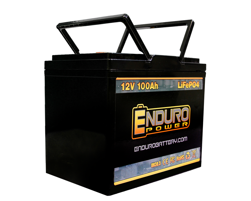 Enduro Power Baja Series 12V 100Ah Deep Cycle Lithium Battery – Enduro  Power Lithium Batteries - Long Lasting Performance