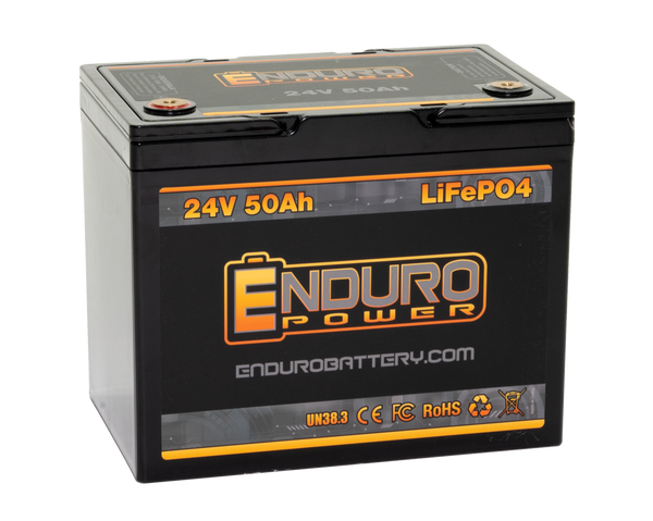 Enduro Power Baja Series 24V 50Ah Deep Cycle Lithium Battery – Enduro Power Lithium  Batteries - Long Lasting Performance